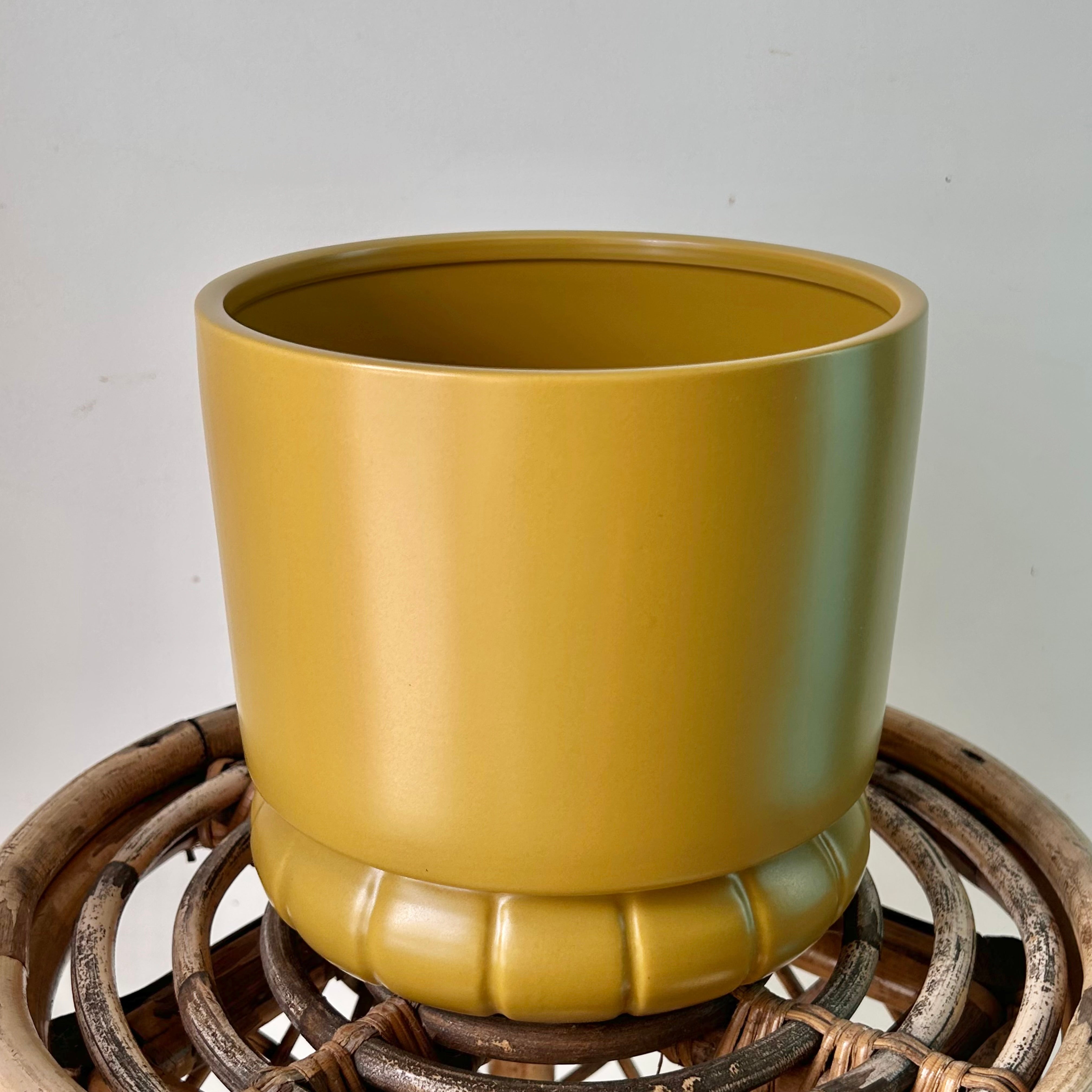 FARAH Decorative Planter (6.75”x6.75”)OCHRE Yellow