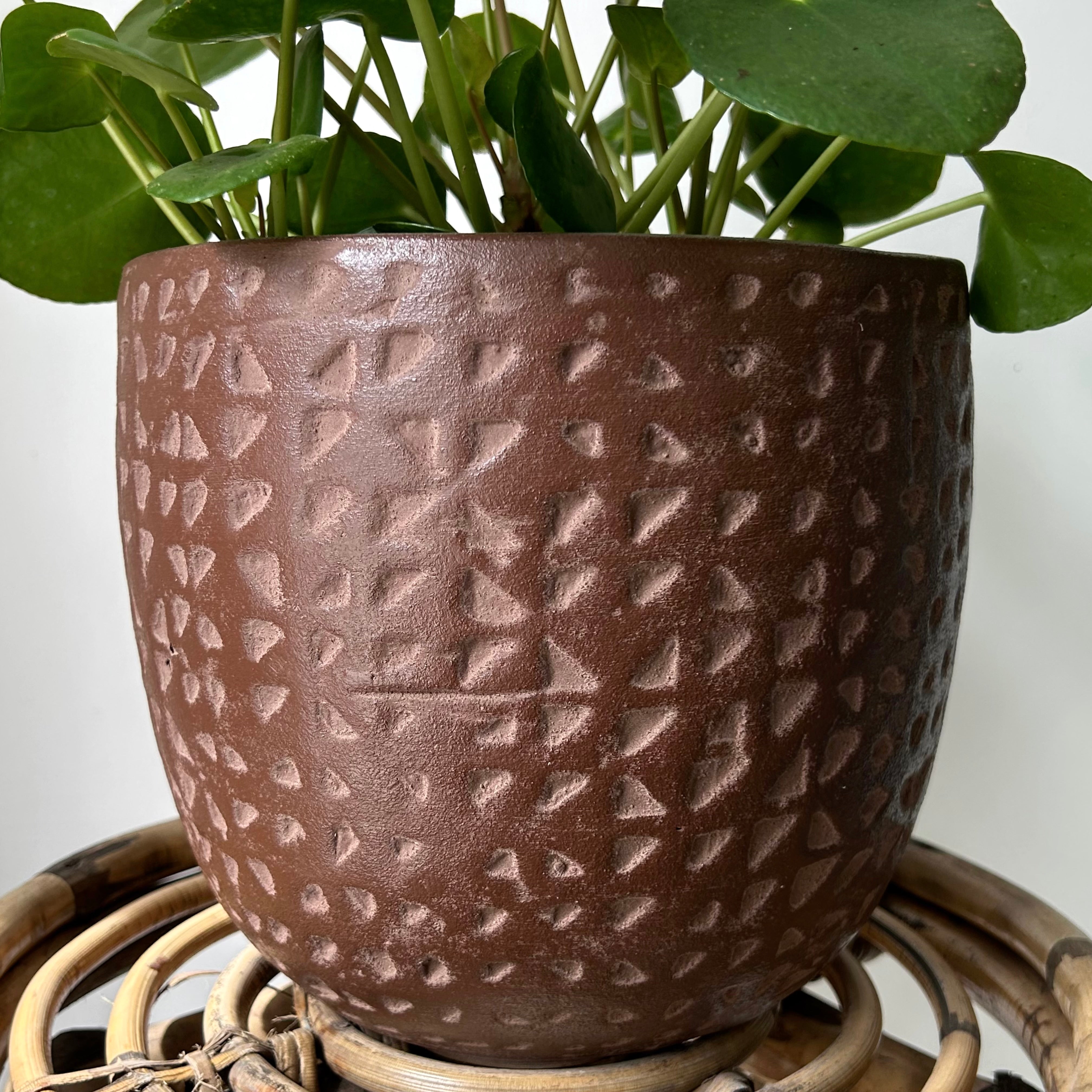 AMELIA Planter GARNET RED