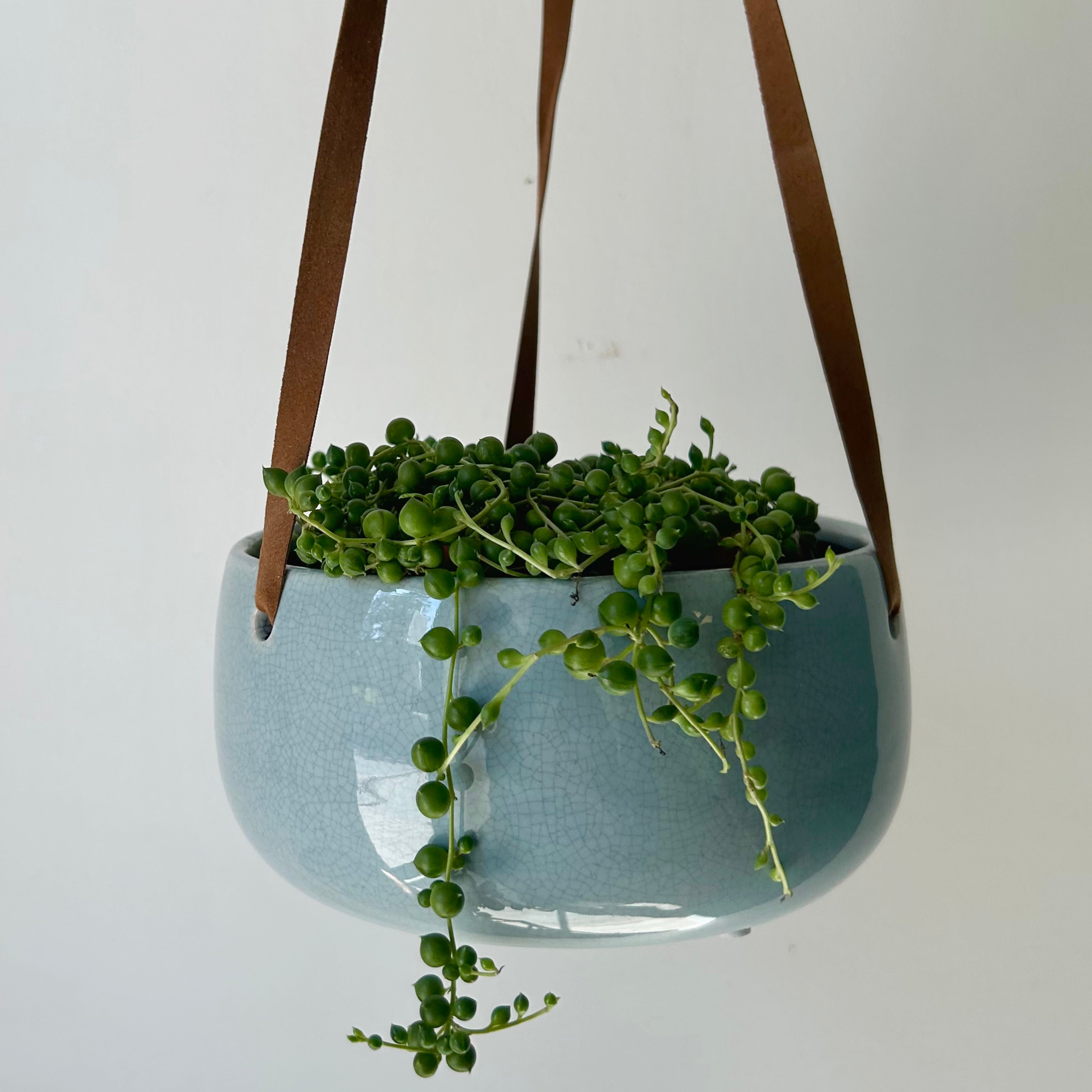 ASTRID hanging planter (6”X3”) POWDER BLUE