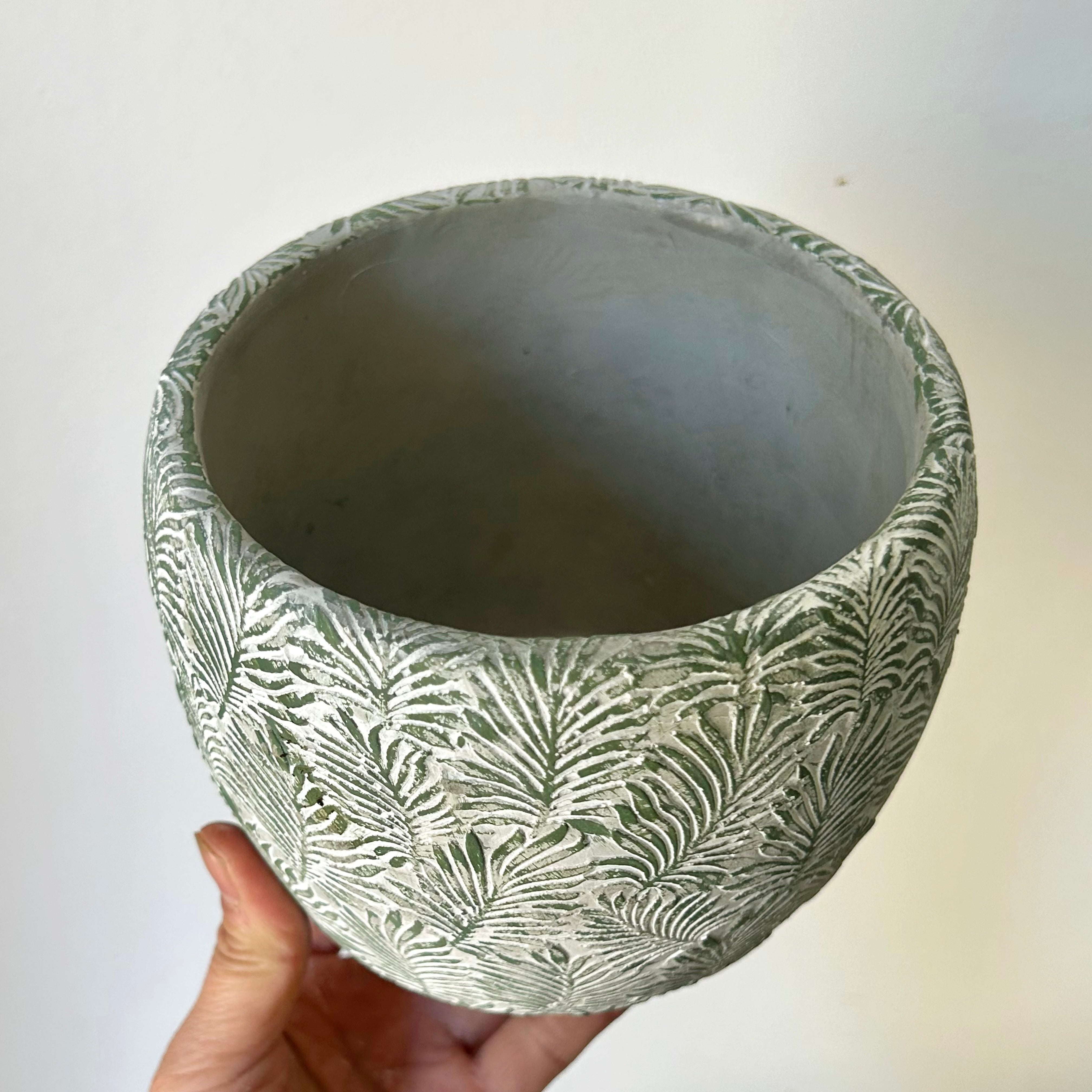 FERNANDA Decorative Cement Pot (5”x4.5”)