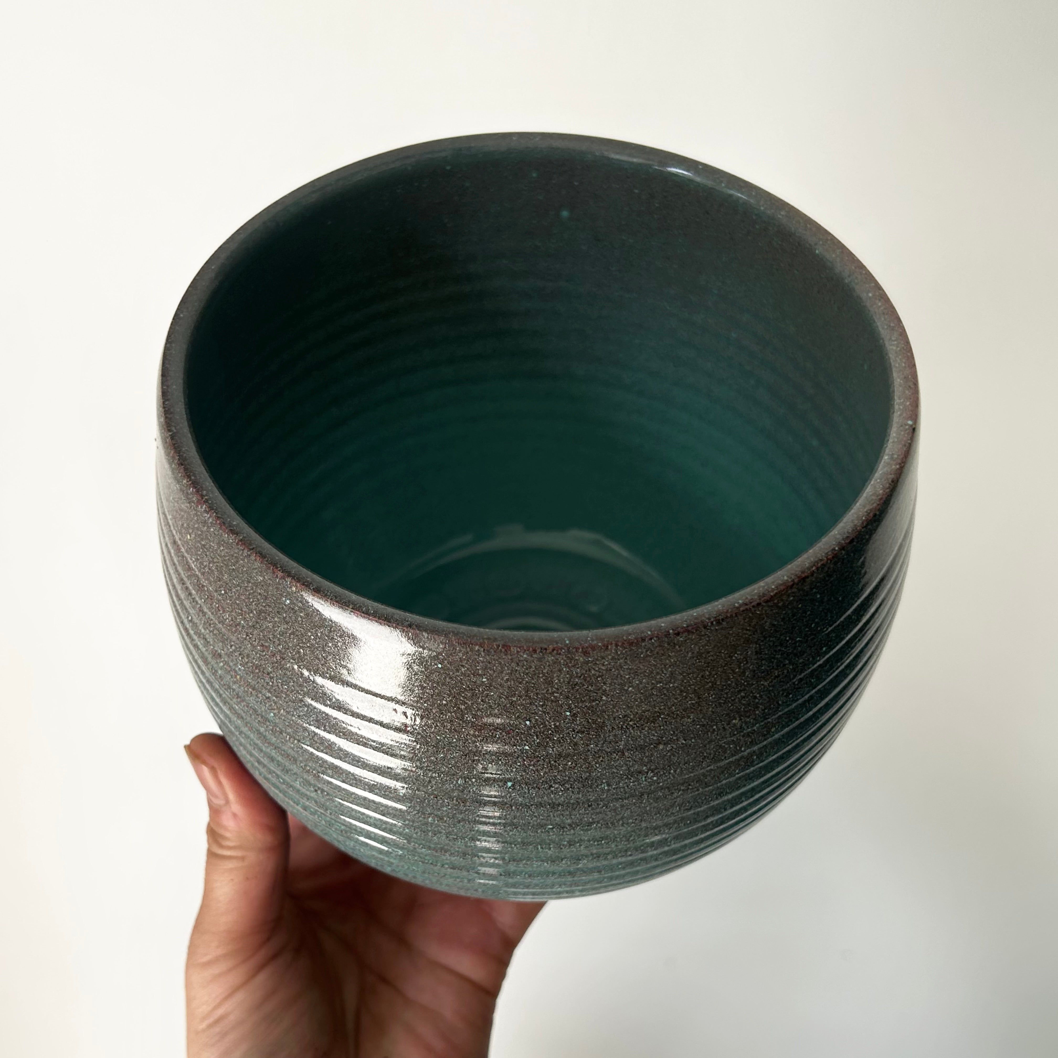 Blue Ombré decorative pot (5.5”x5.75”)