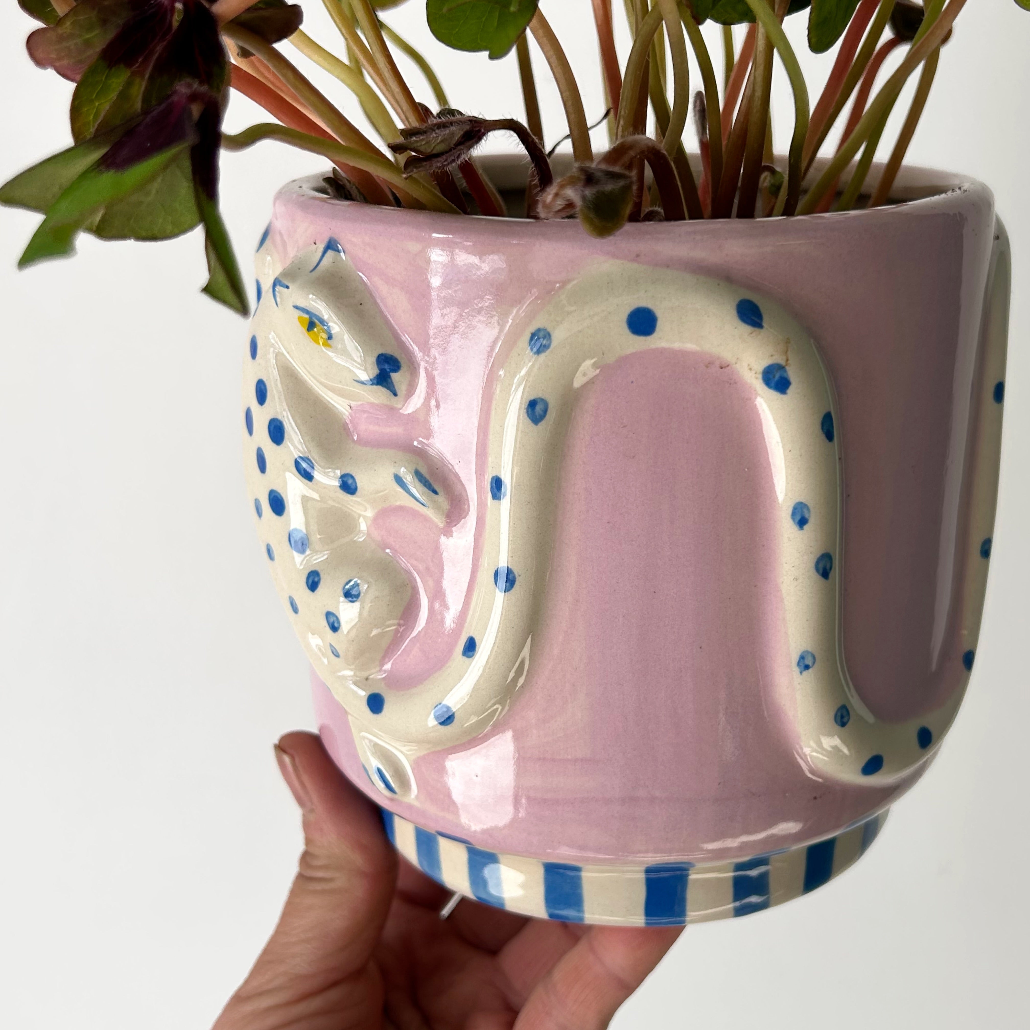 LEOPARD WILD TAILS Decorative Planter (4.5”x4.75”)