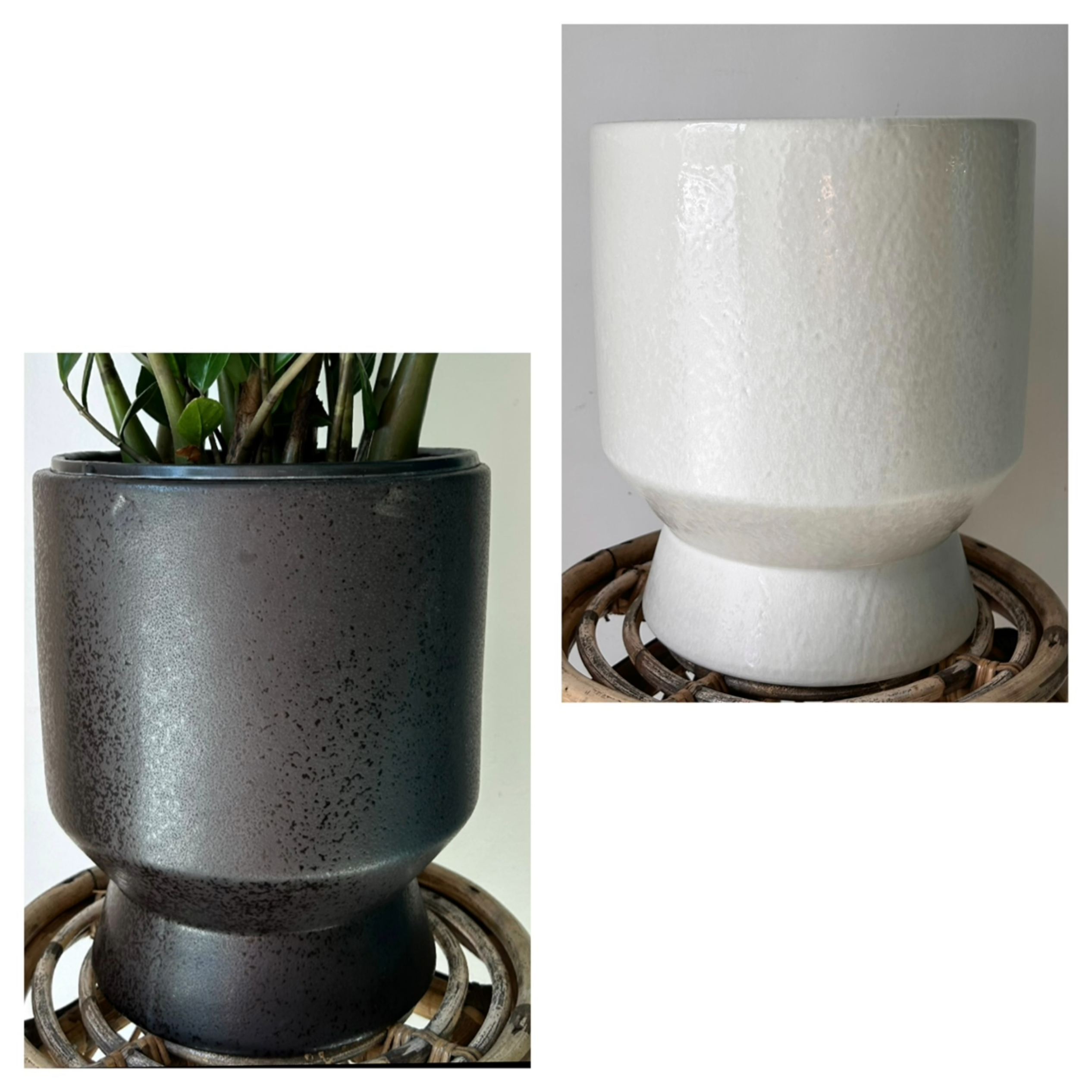 HUDSON Large Modern Decorative Pot (9”x11”)